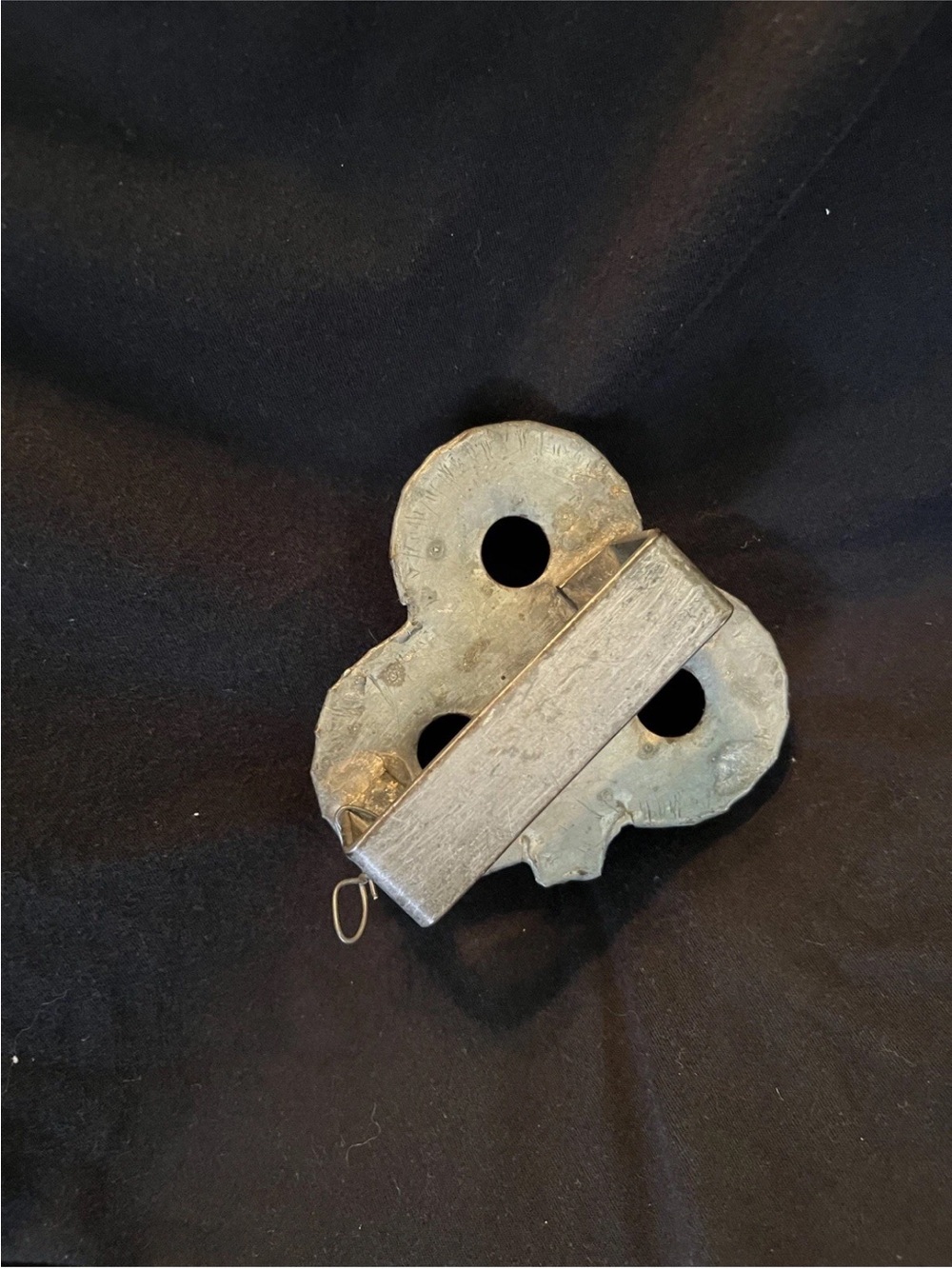 Antique-Style Metal Handmade Club Cookie Cutter Large